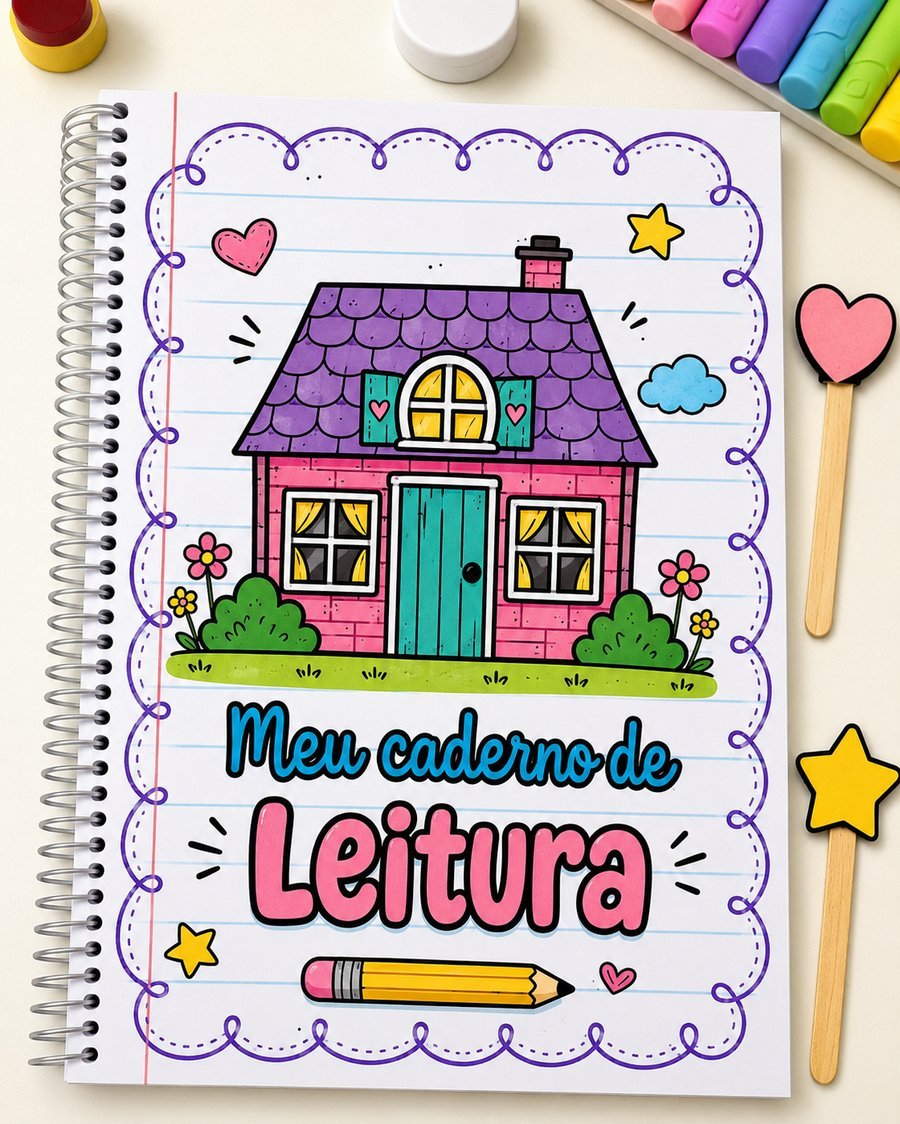 Capa Meu Caderno de Leitura — Casinha